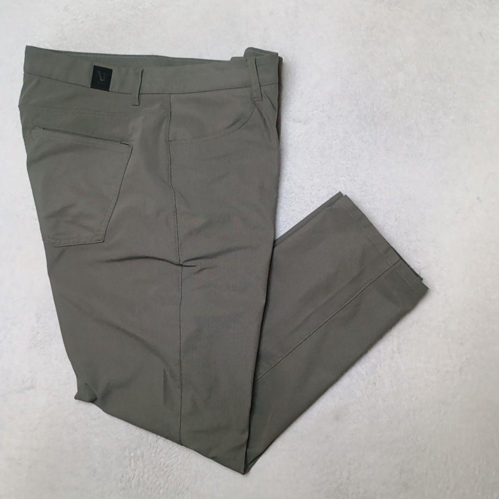 Vuori Pants Men 32x28 Green Chino Slim Golf Performance Meta Stretch 5-Pocket